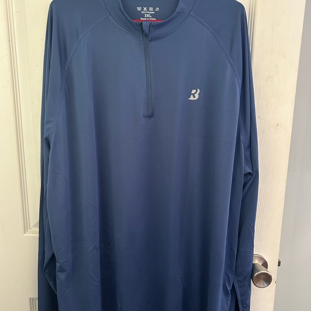 Men's Performance Quarter-Zip Jacket in Blue